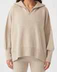 London Zip Knit Taupe