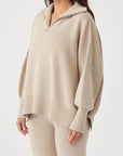 London Zip Knit Taupe