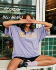 The Very Oversized Self Love Club Tee Purple