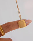 Tilt Engravable Necklace 14k Gold Filled