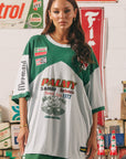 The Very Oversized Mermaid Racing Tee Green