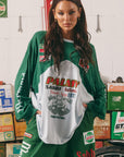 The Long Sleeve Mermaid Racing Tee Green