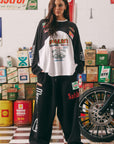 The Long Sleeve Mermaid Racing Tee Black