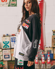 The Long Sleeve Mermaid Racing Tee Black