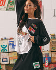 The Long Sleeve Mermaid Racing Tee Black