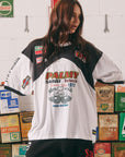 The Very Oversized Mermaid Racing Tee Black