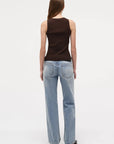 PM Knitted Singlet Espresso