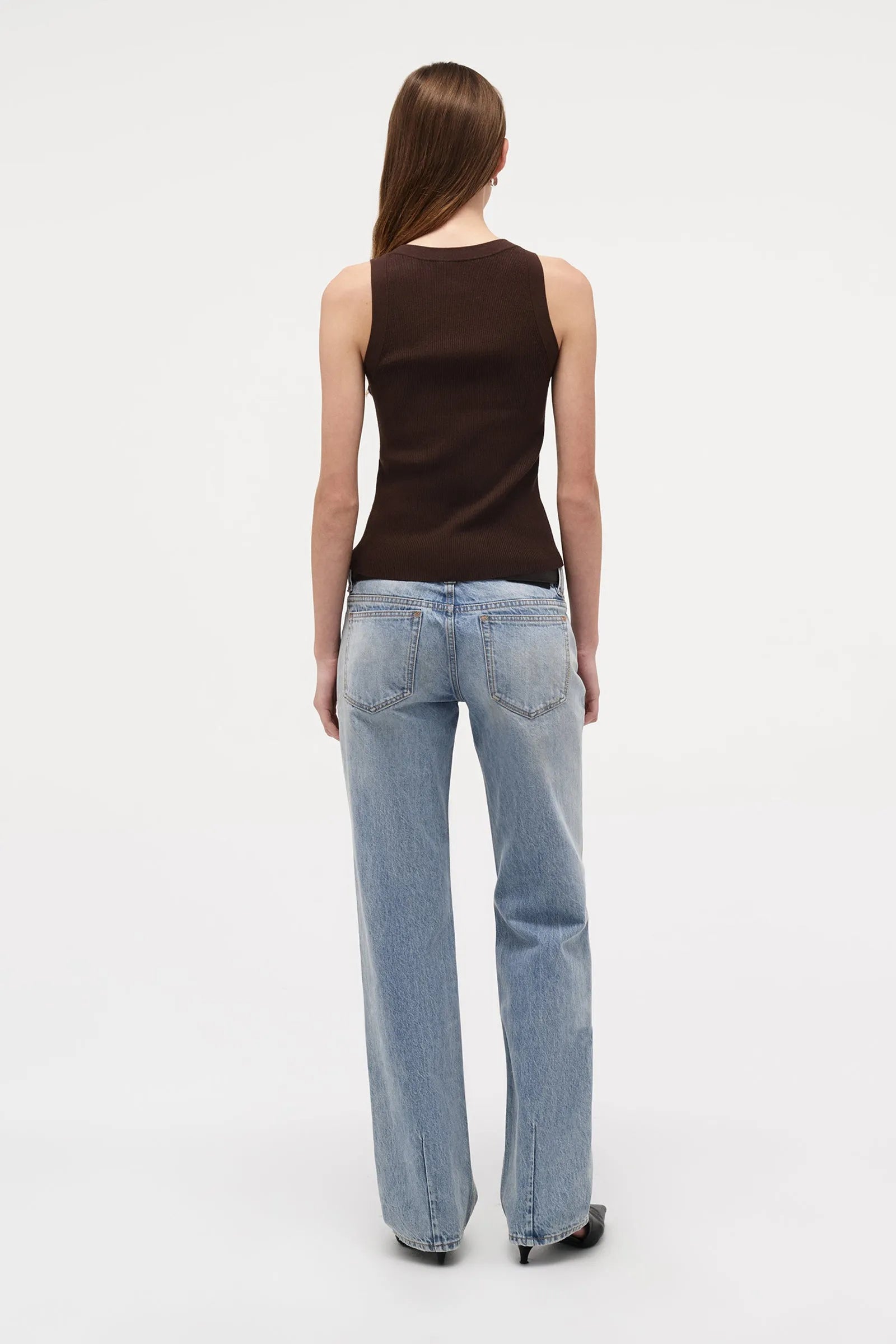 PM Knitted Singlet Espresso