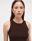 PM Knitted Singlet Espresso