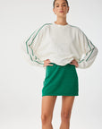 Pippa Mini Skirt Palm Green