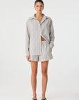 Ines Short Clay Stripe