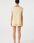Poppy Tie Side Top Butter