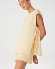 Poppy Tie Side Top Butter