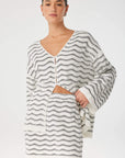 Onda Long Sleeve Cream Wave
