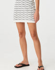 Onda Mini Skirt Cream Wave