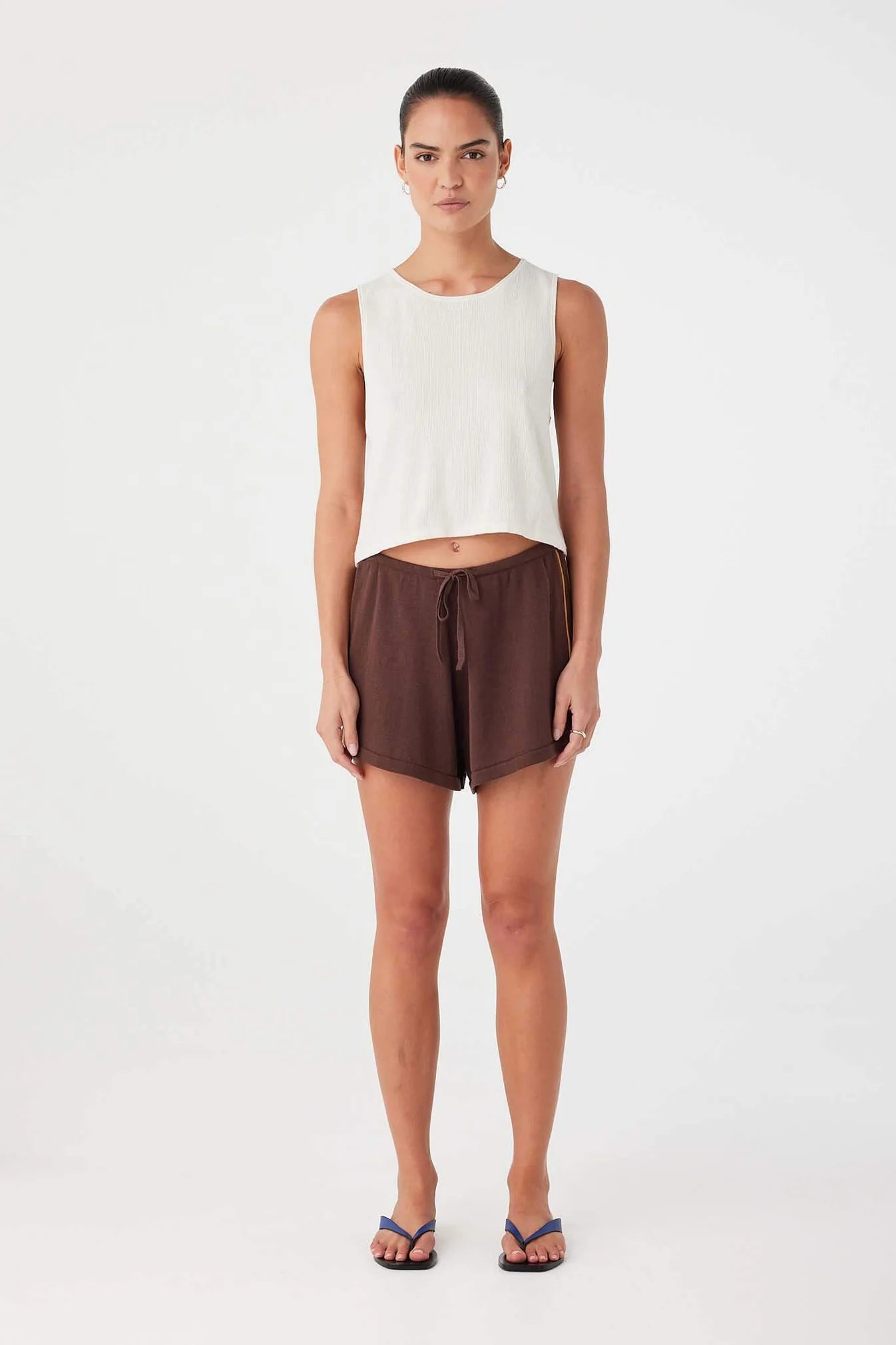 Pippa Drawstring Short Espresso