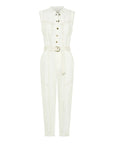 Azalia Denim Boiler Suit Cream