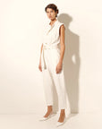 Azalia Denim Boiler Suit Cream