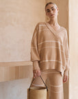 Vera Organic Knit Honey Stripe