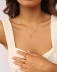 Initial Necklace Classic Gold