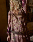 Chateau Boho Midi Dress Grape