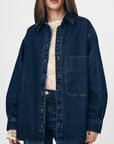 Clancy Oversized Jacket Indigo