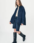 Clancy Oversized Jacket Indigo