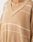 Vera Organic Knit Honey Stripe