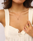 Initial Necklace Classic Gold