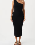 Flora Midi Dress Black