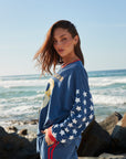 THE LONG SLEEVE YOU CUTE TEE BLUE