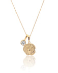 Aries Coin Necklace With Your Birthstone Gold