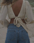 Aspen Reversible Tie Top Sand