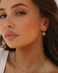 Lane Hoop Earrings Gold