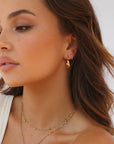 Lane Hoop Earrings Gold
