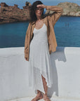 Lorna Lace Midi Dress Bone