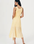 Lorna Lace Midi Dress Lemon