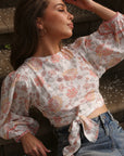 Meadow Reversible Tie Top Wildflower