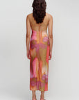 Miro Midi Dress Rainbow Blur