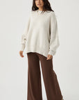 Harper Knit Sweater Grey Marle