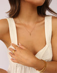 Initial Necklace Classic Gold