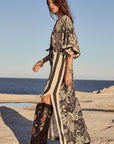 Volcano Goddess Kaftan Liquorice