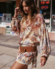 Volcano Goddess Shirt Dress Coconut