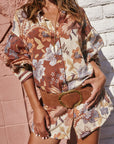 Volcano Goddess Shirt Dress Coconut