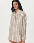 Ramona Stripe Long Sleeve Shirt Sienna