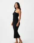 Flora Midi Dress Black