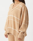 Vera Organic Knit Honey Stripe