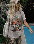 Coco Cantina Biker Tee Taupe