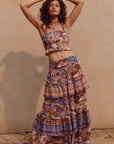 Dancing Valley Ra-Ra Maxi Skirt Violet