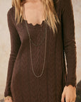 Lou Lou Knit Gown Cacao
